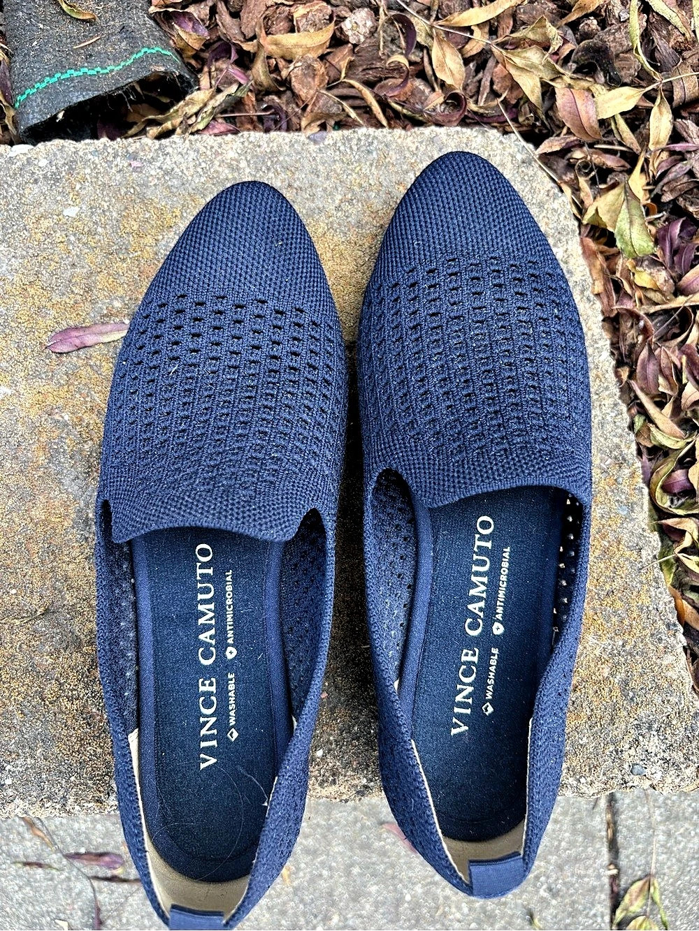 Vince Camuto Pabeau Knit Flat Blue Flats
